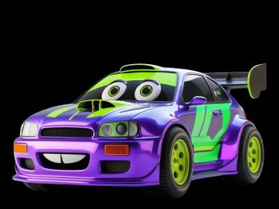 Street Racer learning activities for toddlers - Practice s and t sounds Street Racer for kids - Interactive street racer illustration from Little Wheels educational app for toddlers ages 2-6 years