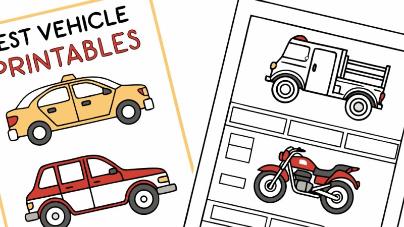 10 Best Free Vehicle Printables for Toddlers