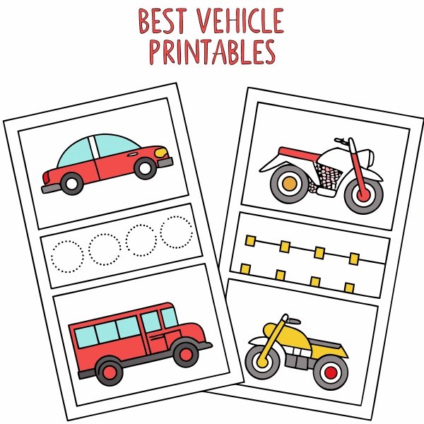 10 Best Free Vehicle Printables for Toddlers and Preschoolers
