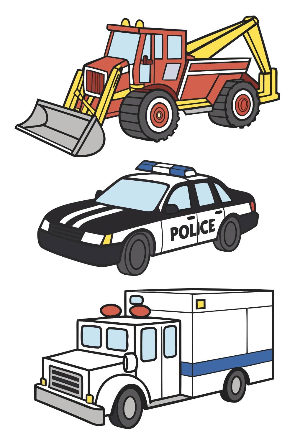 Organized toy shelf with Bruder trucks, wooden vehicles, and clear storage bins