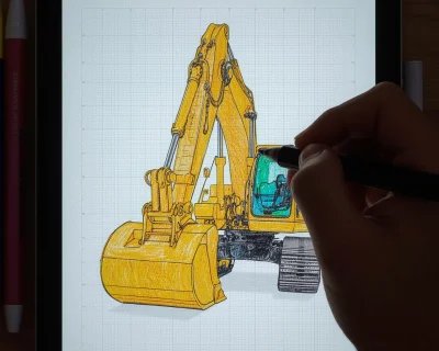 Excavator Coloring Apps for Toddlers: Digital Creativity
