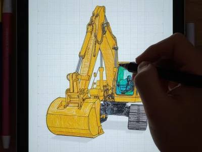Excavator Coloring Apps for Toddlers: Digital Creativity