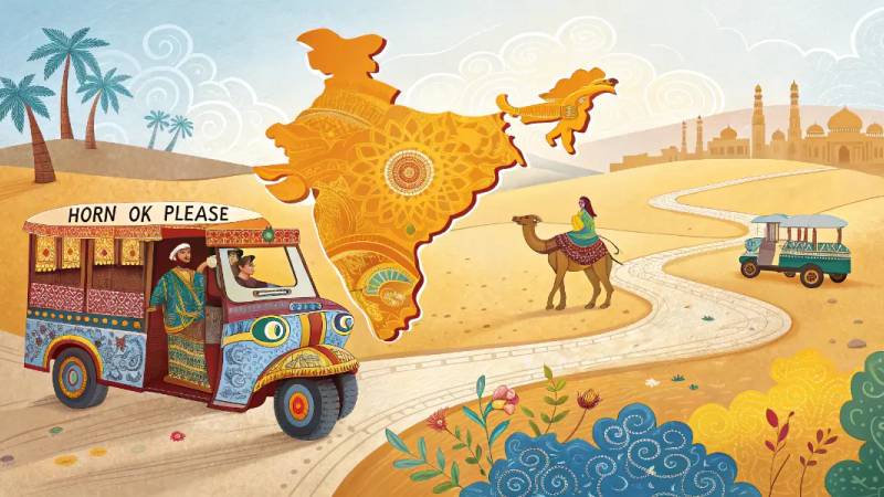 Vehicles of India for Kids: Rickshaws & Trucks