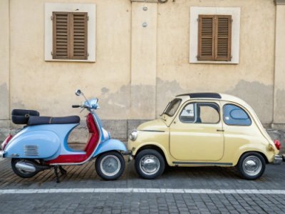 Vehicles of Italy for Kids - Vespa Scooters, Fiat 500 & More