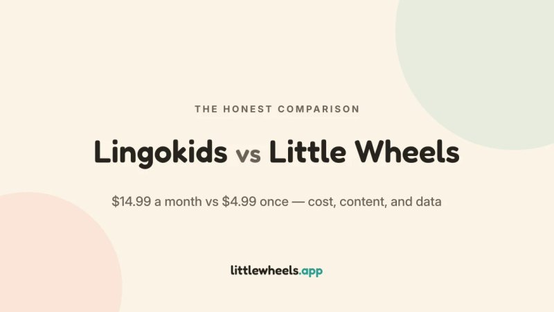 Comparison of Lingokids and Little Wheels app approaches