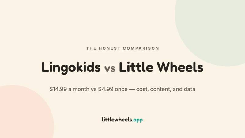 Comparison of Lingokids and Little Wheels app approaches