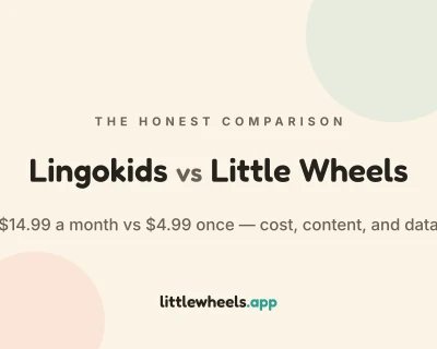 Lingokids vs Little Wheels: Big Library vs Focused Play