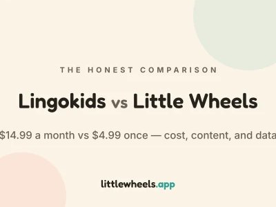 Lingokids vs Little Wheels: Big Library vs Focused Play