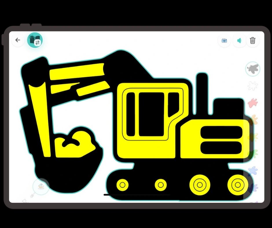 Pit-Stop Paint coloring interface