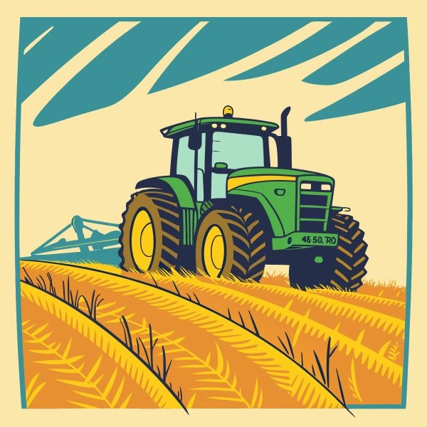 Vehicles of Rural America: Tractors, Combines & Farm Life for Kids