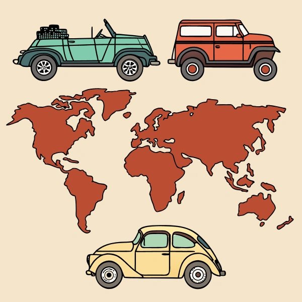 Preview of the Global Explorer Map showing vehicles around the world
